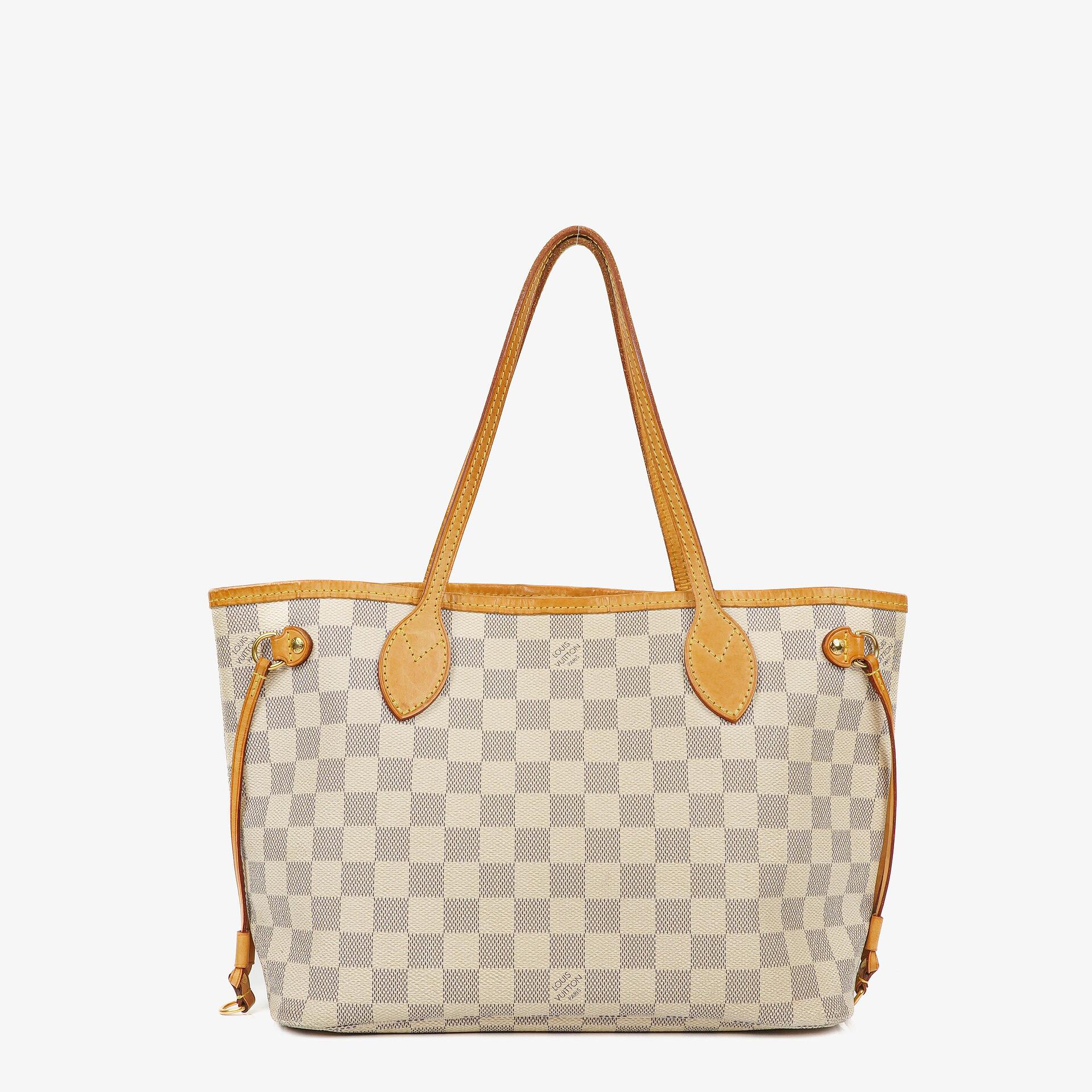 Louis Vuitton Neverfull PM Tote Bag aus Damier Azur Canvas