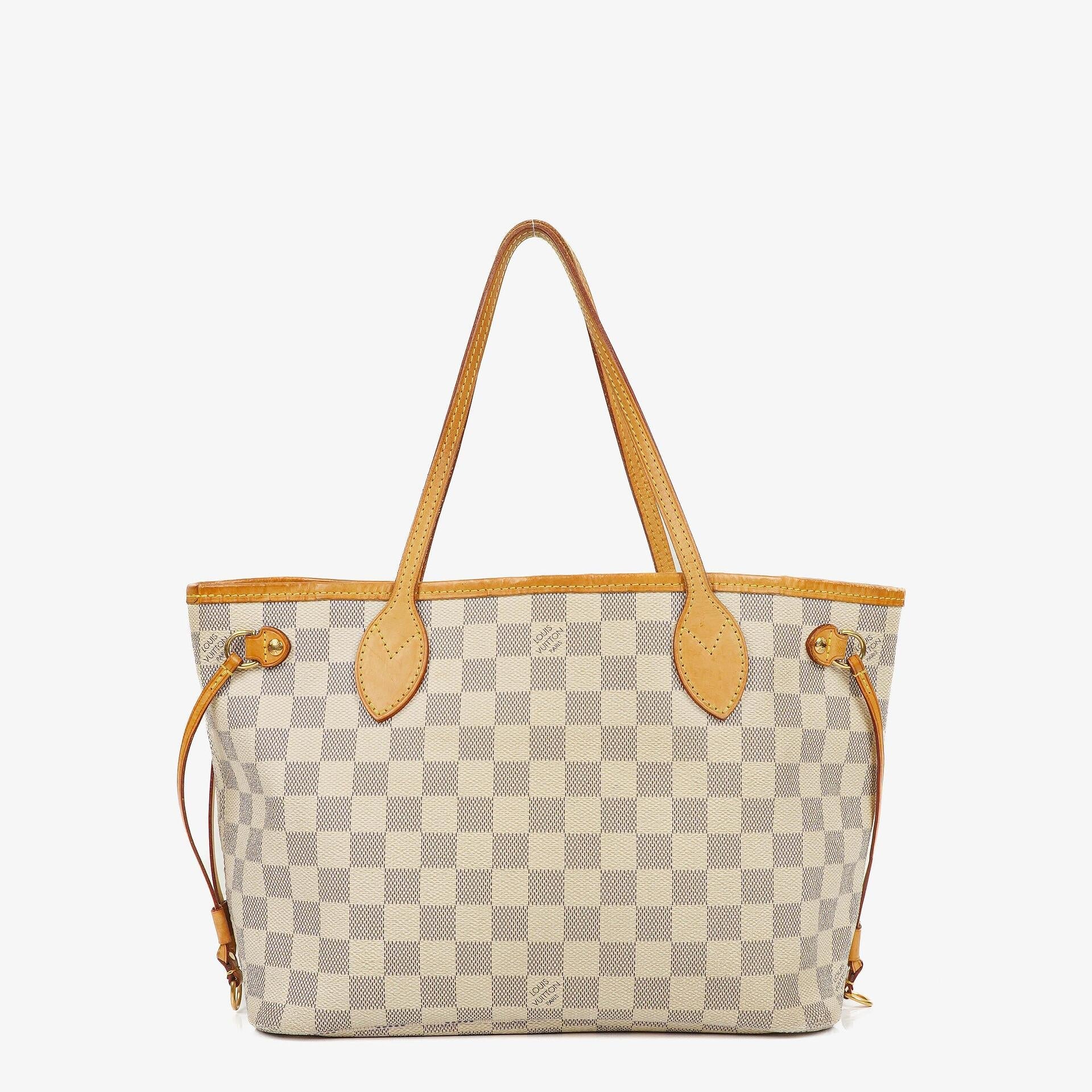 Louis Vuitton Neverfull PM Tote Bag aus Damier Azur Canvas