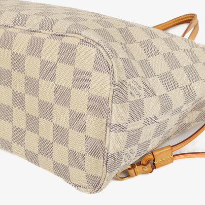 Louis Vuitton Neverfull PM Tote Bag aus Damier Azur Canvas