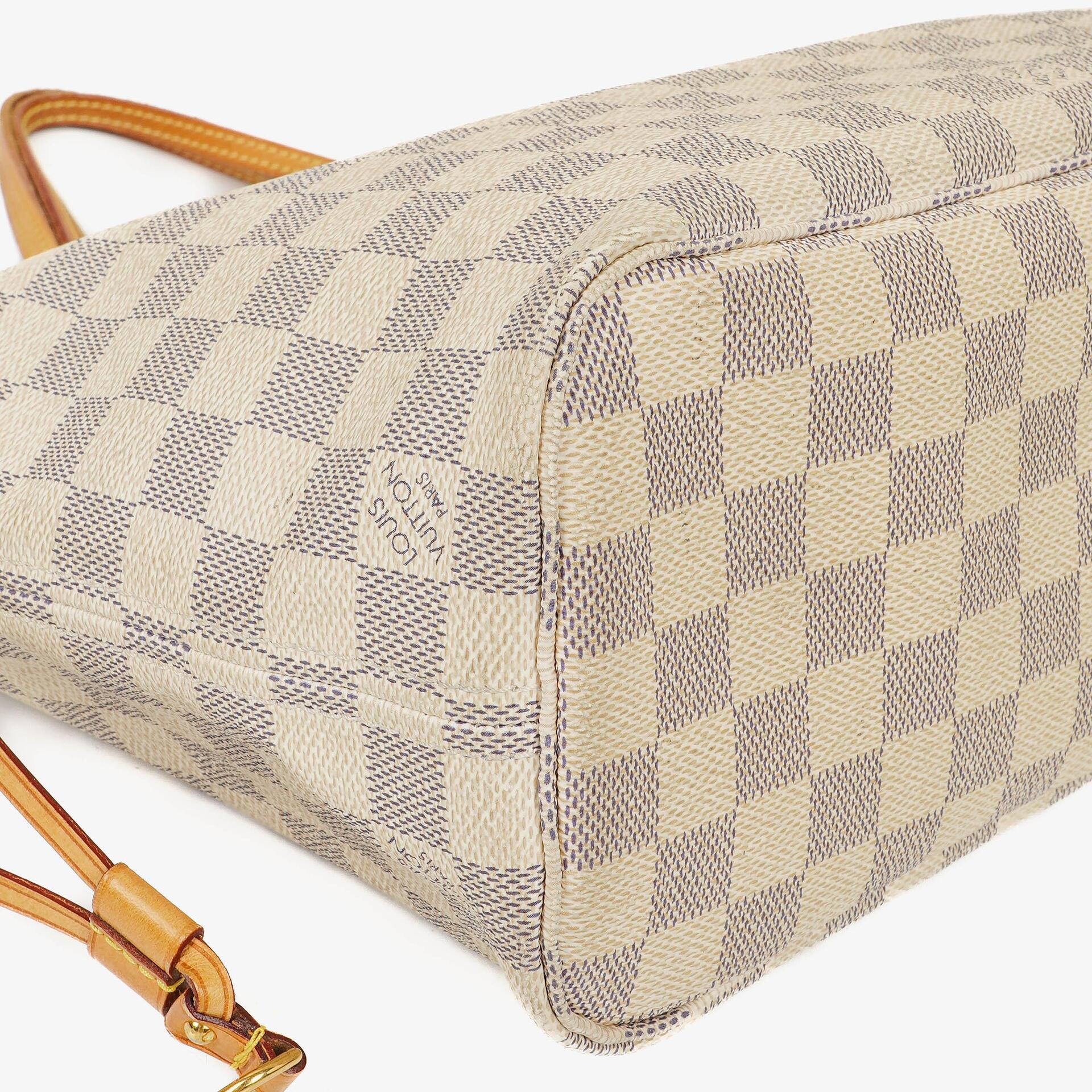 Louis Vuitton Neverfull PM Tote Bag aus Damier Azur Canvas