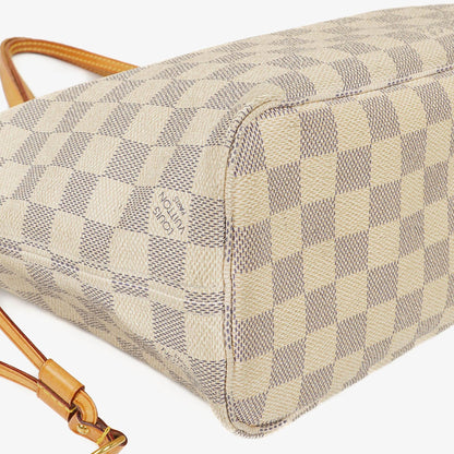 Louis Vuitton Neverfull PM Tote Bag aus Damier Azur Canvas