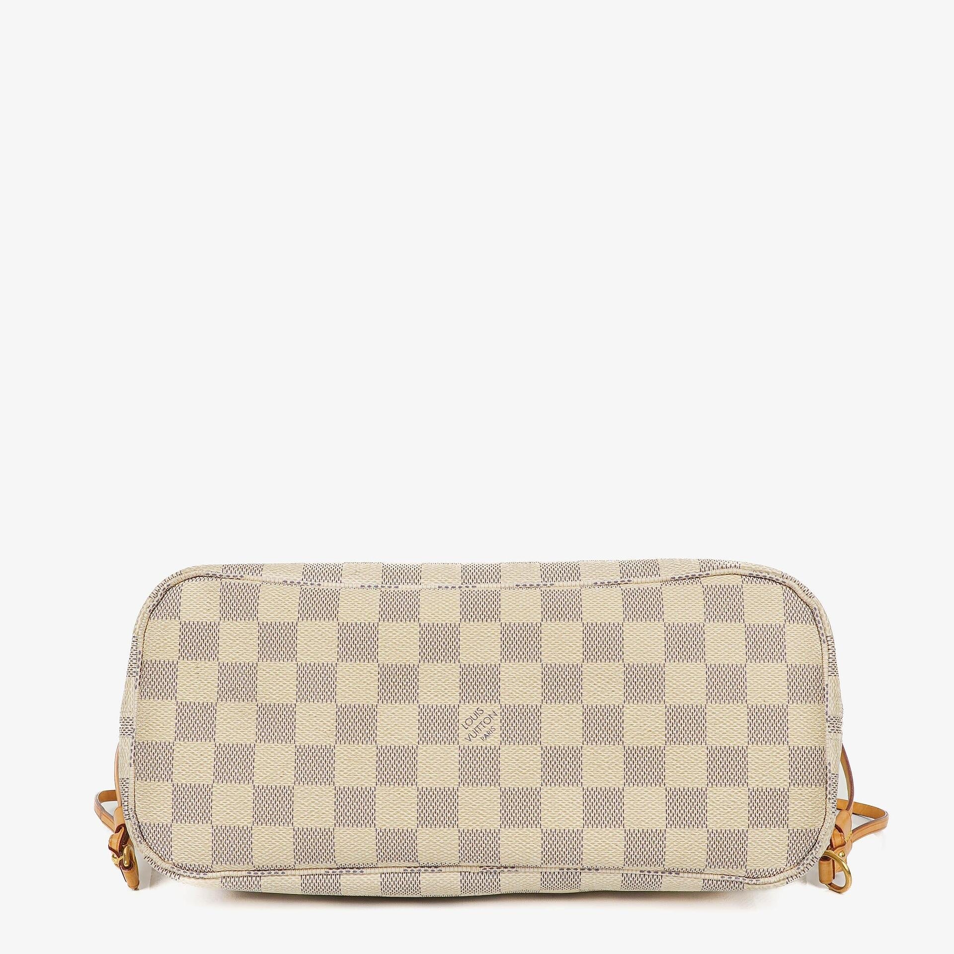 Louis Vuitton Neverfull PM Tote Bag aus Damier Azur Canvas