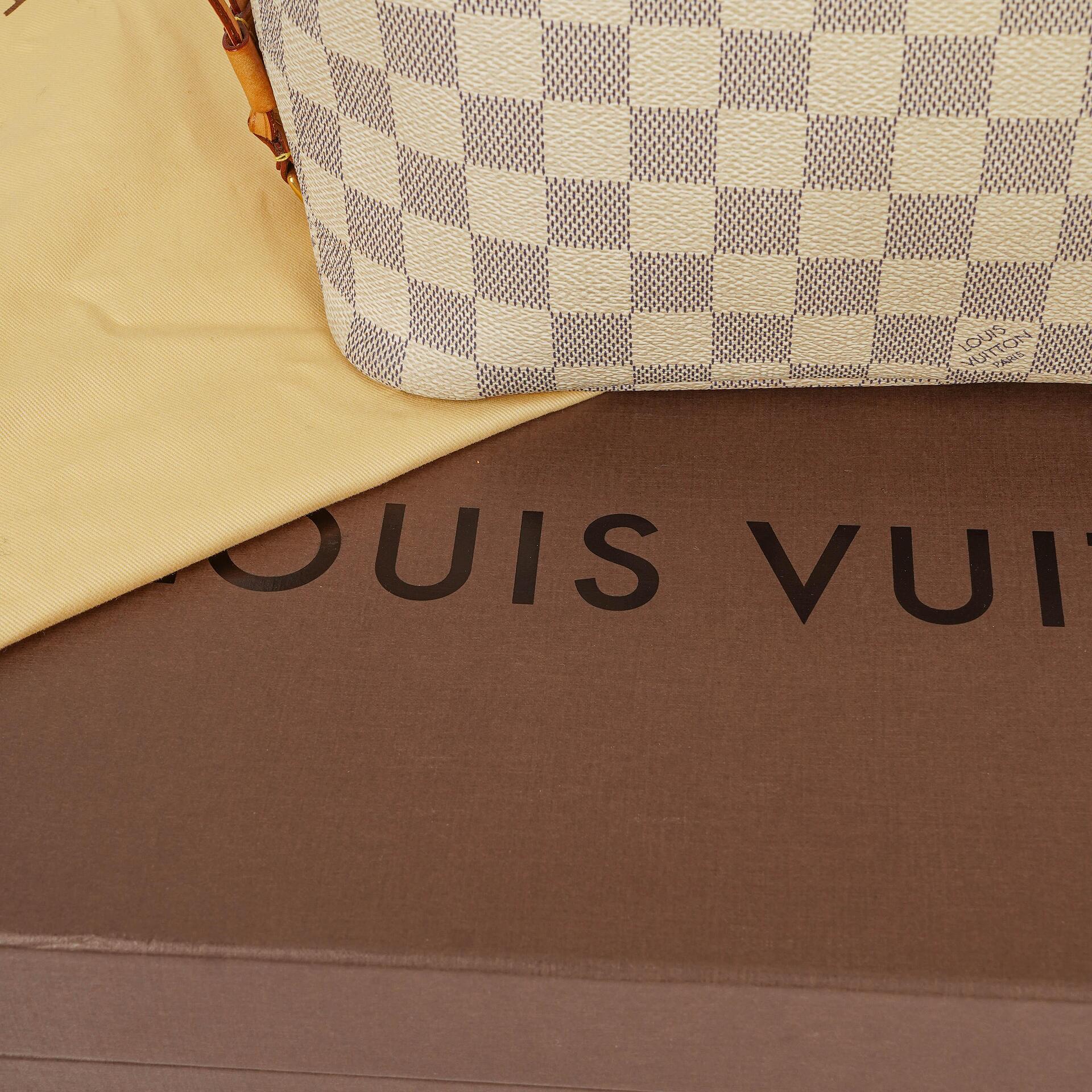 Louis Vuitton Neverfull PM Tote Bag aus Damier Azur Canvas