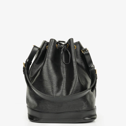 Louis Vuitton Noé GM Schultertasche aus schwarzem Epi Leder
