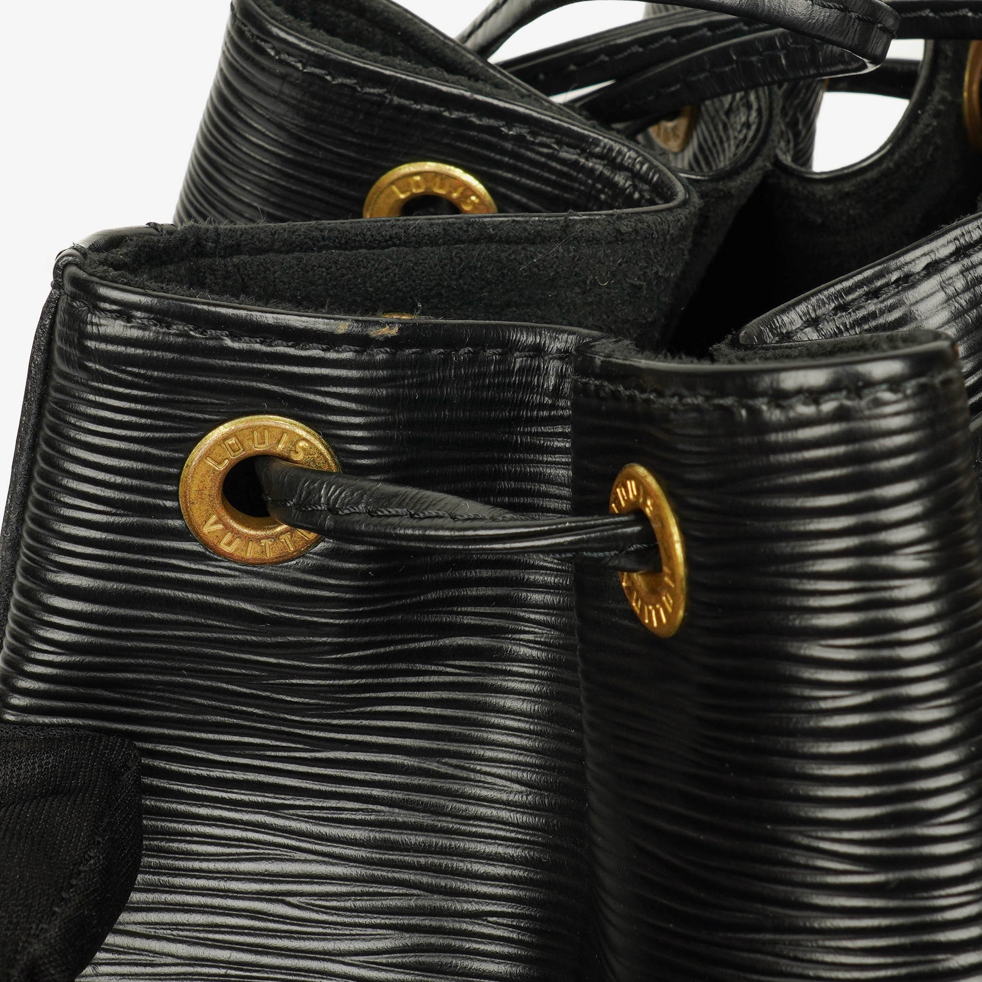 Louis Vuitton Noé GM Schultertasche aus schwarzem Epi Leder