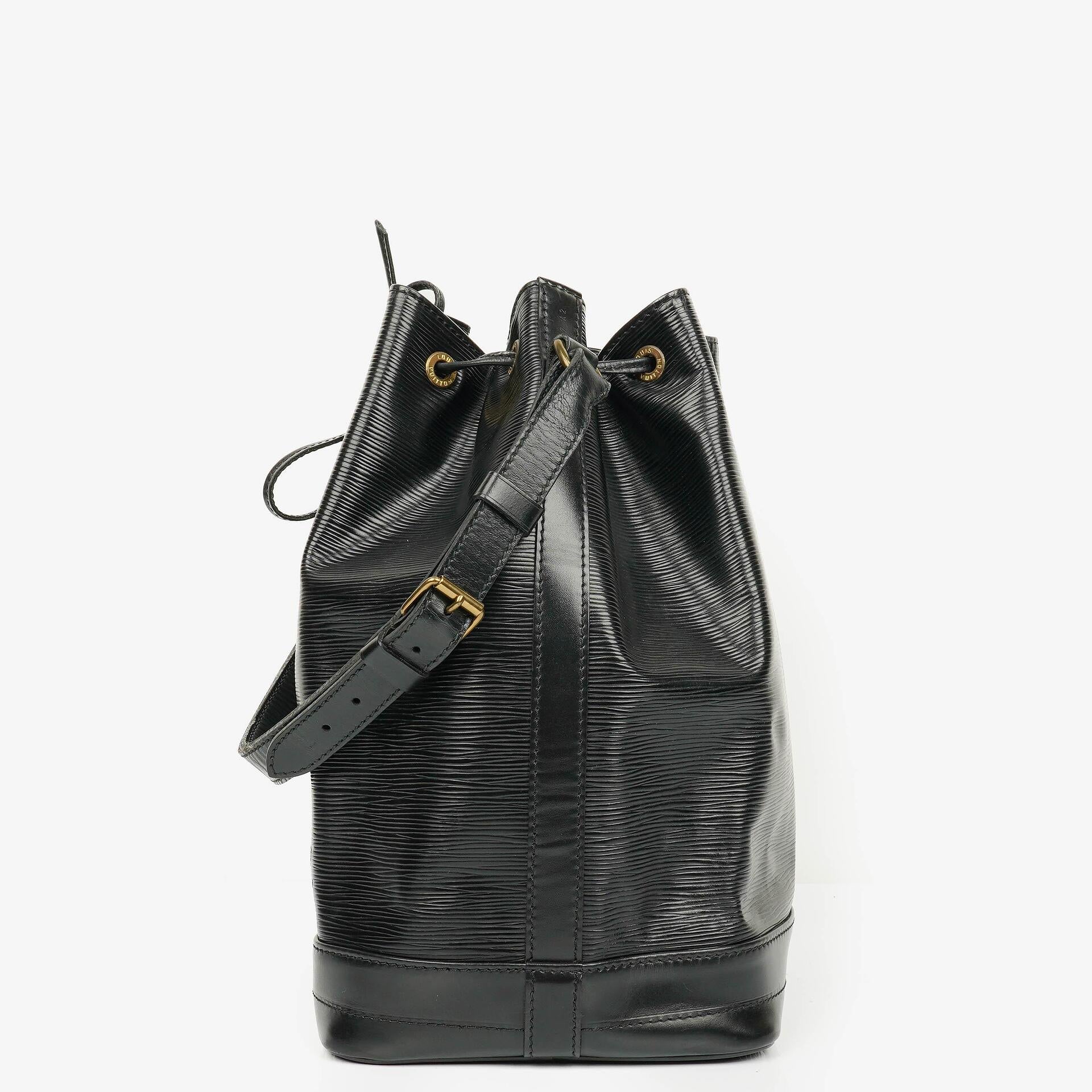 Louis Vuitton Noe GM Schwarze EPI Leder Schultertasche