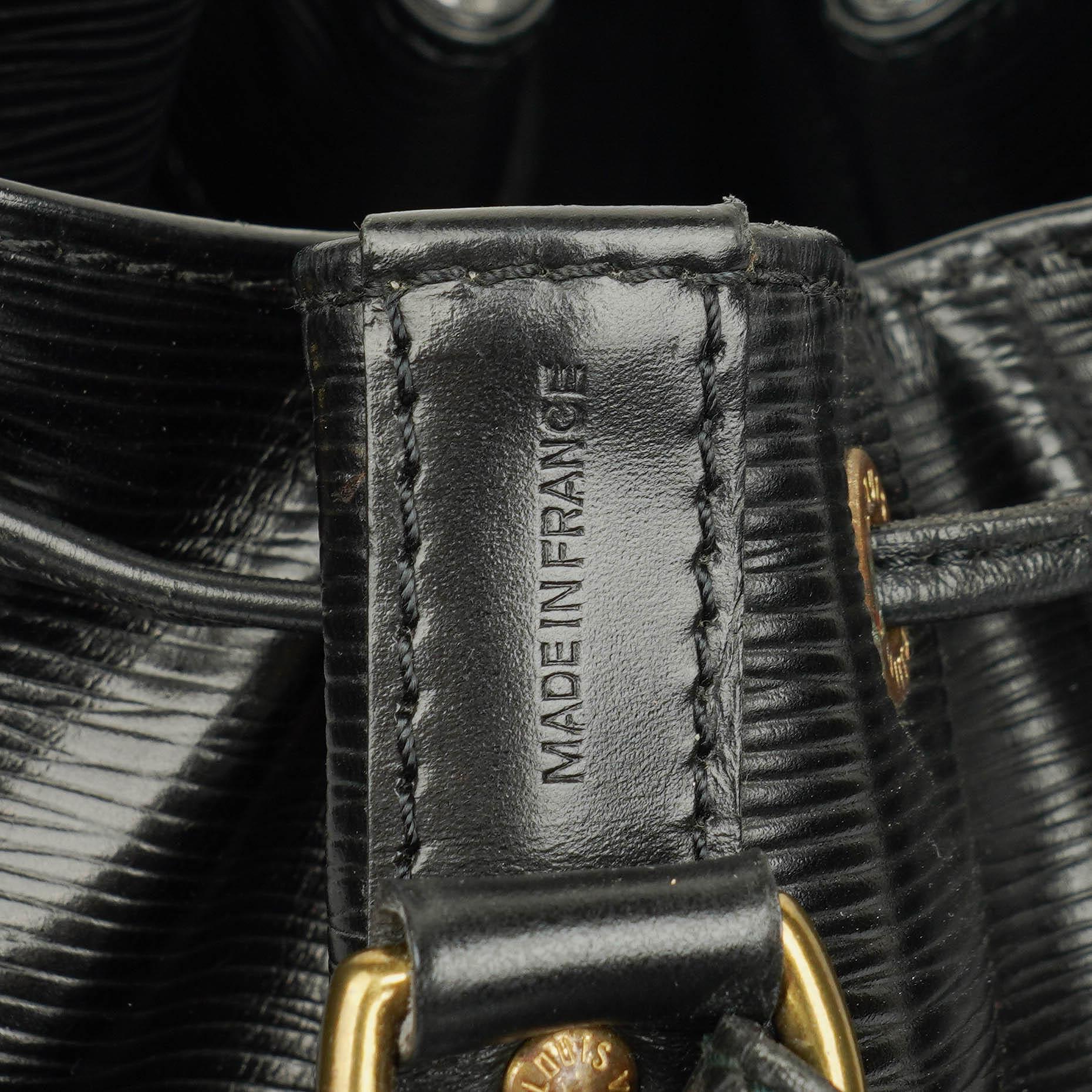 Louis Vuitton Noe GM Schwarze EPI Leder Schultertasche