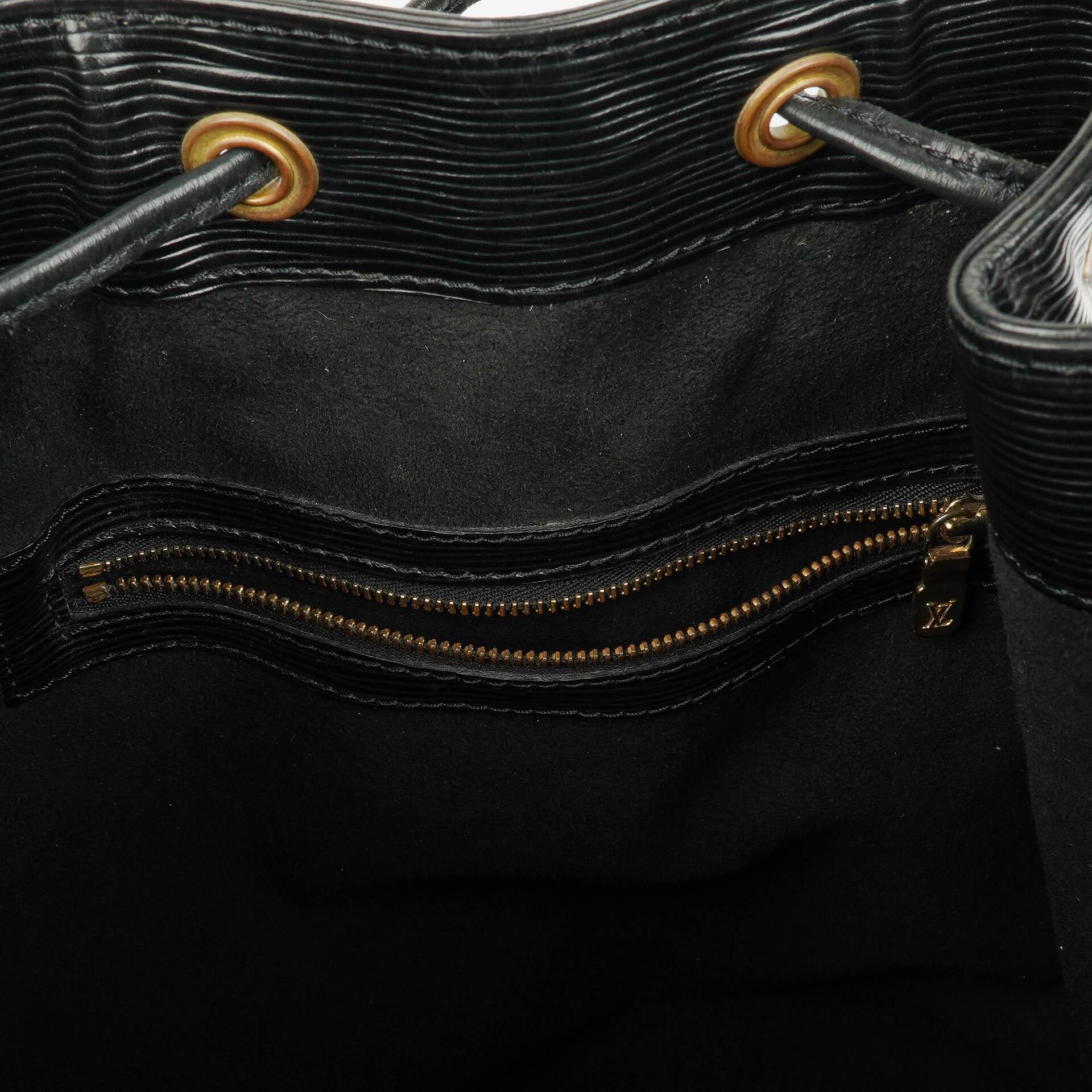 Louis Vuitton Noe GM Schwarze EPI Leder Schultertasche
