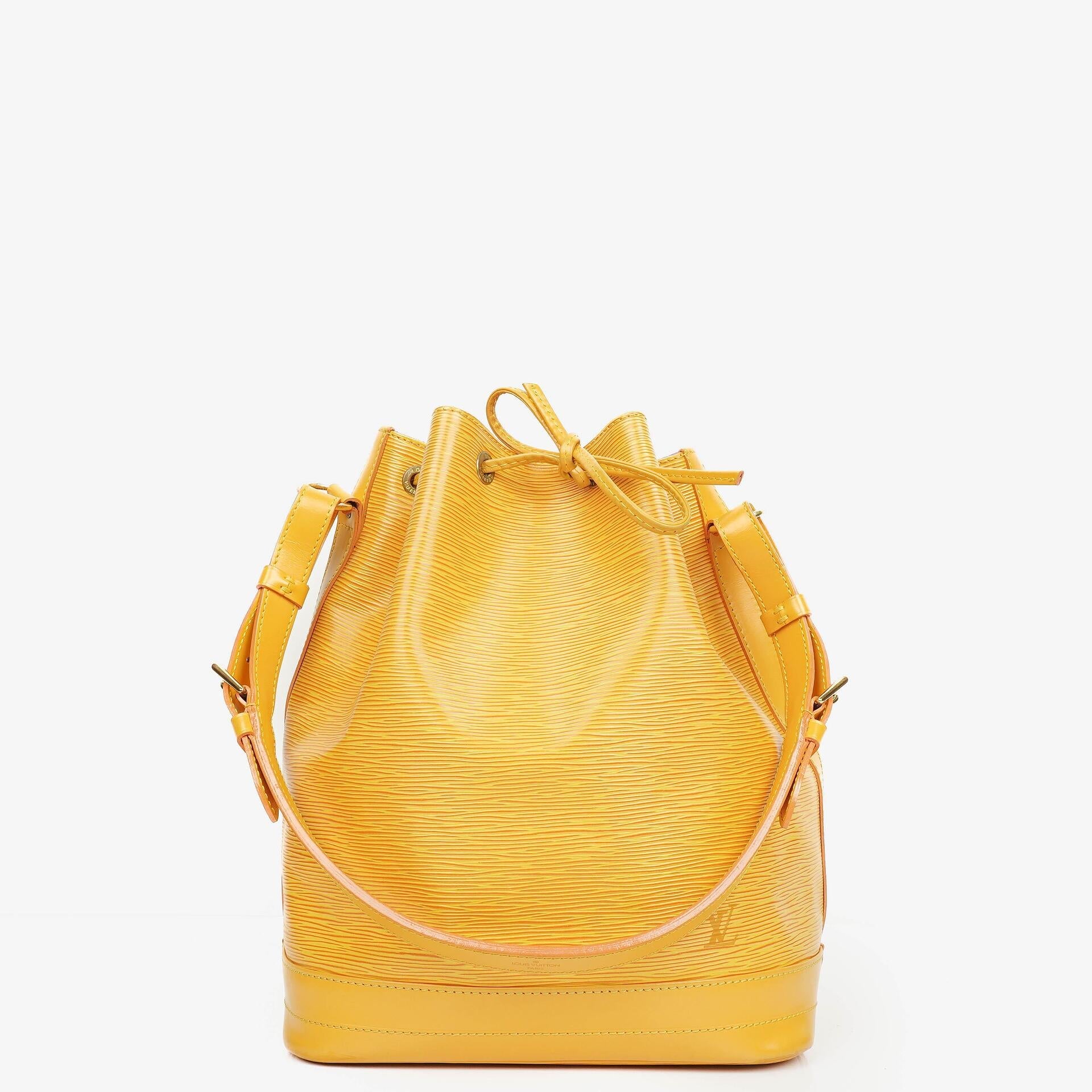 Louis Vuitton Noe GM Schultertasche aus gelbem Epi Leder