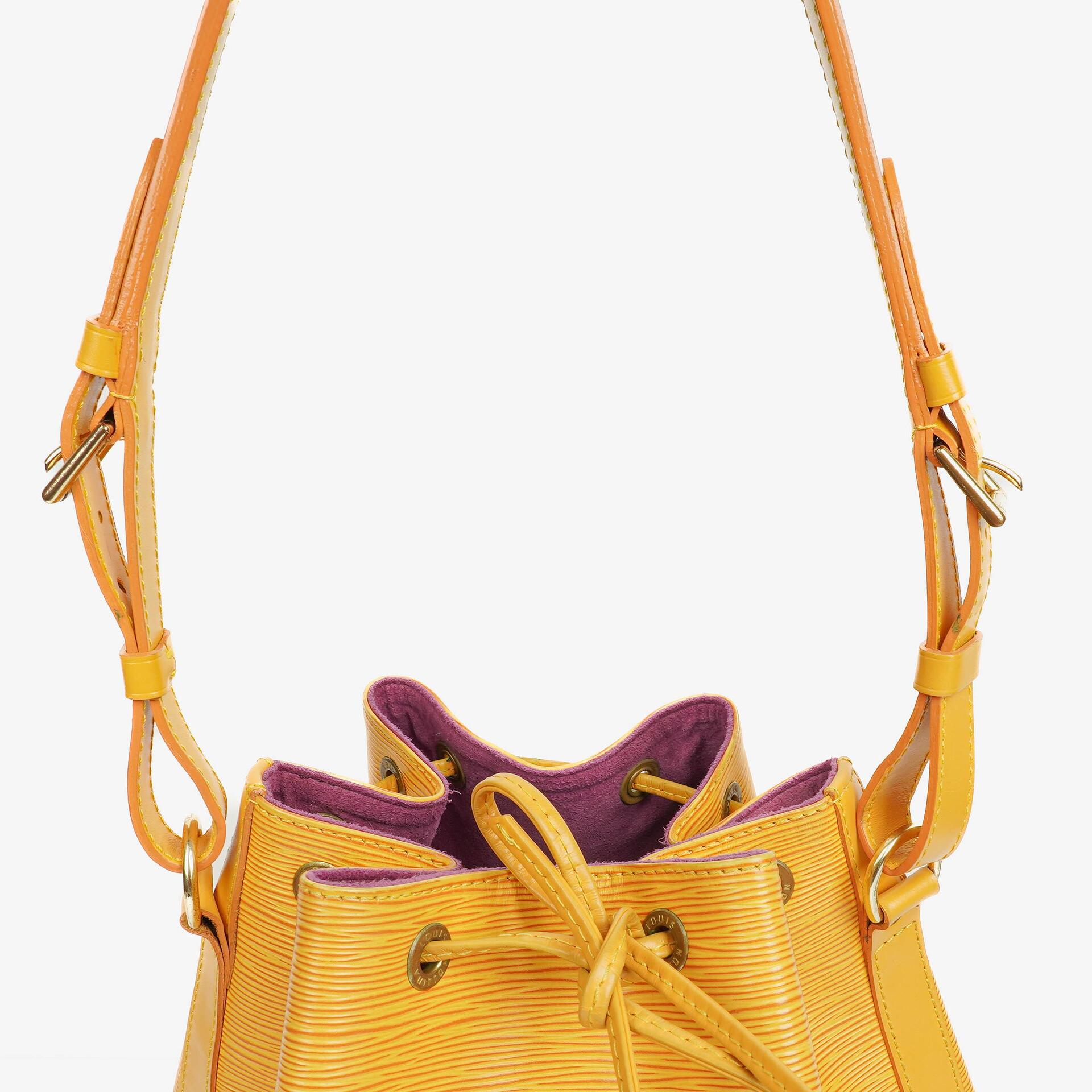Louis Vuitton Noe GM Schultertasche aus gelbem Epi Leder