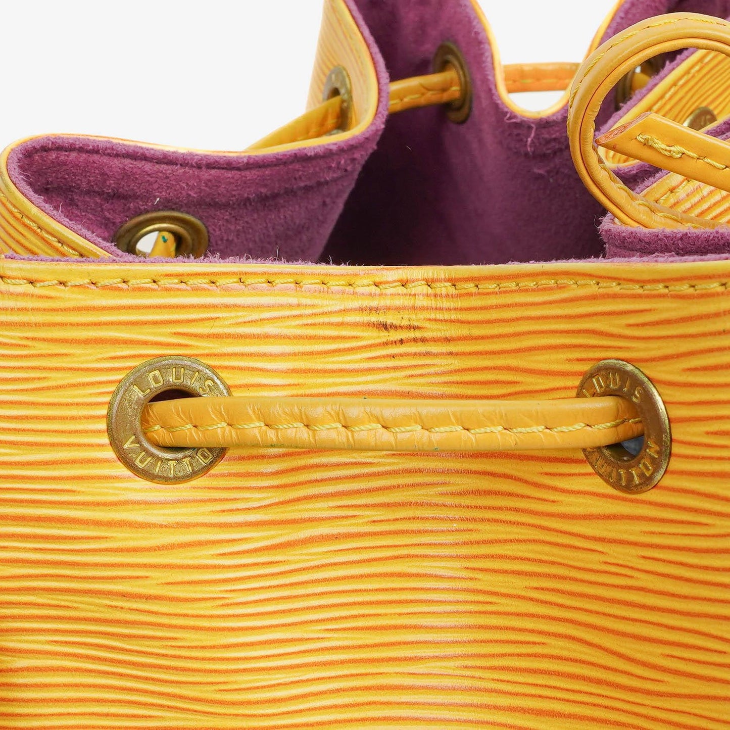 Louis Vuitton Noe GM Schultertasche aus gelbem Epi Leder