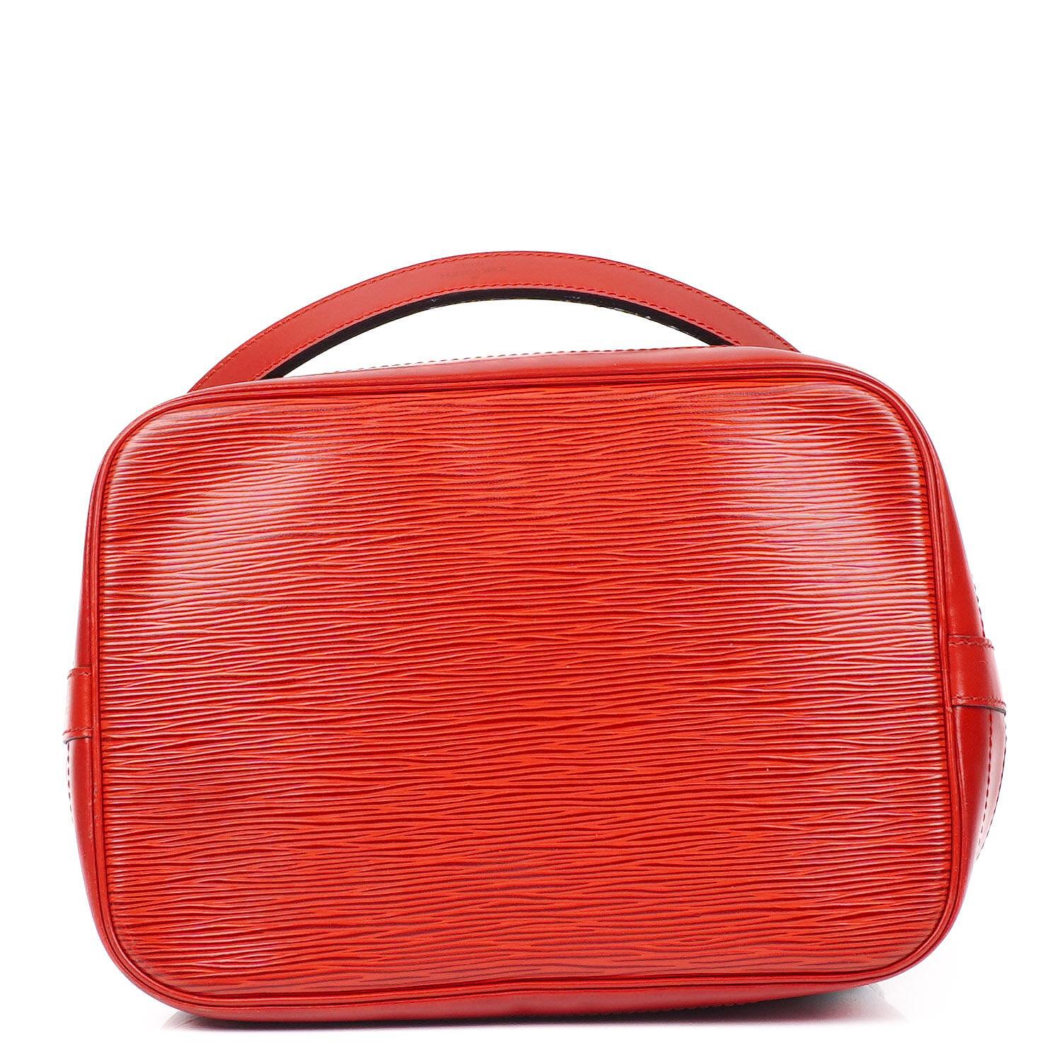 Louis Vuitton Noe Grande GM Schwarz und Rot Epi Leder Schultertasche