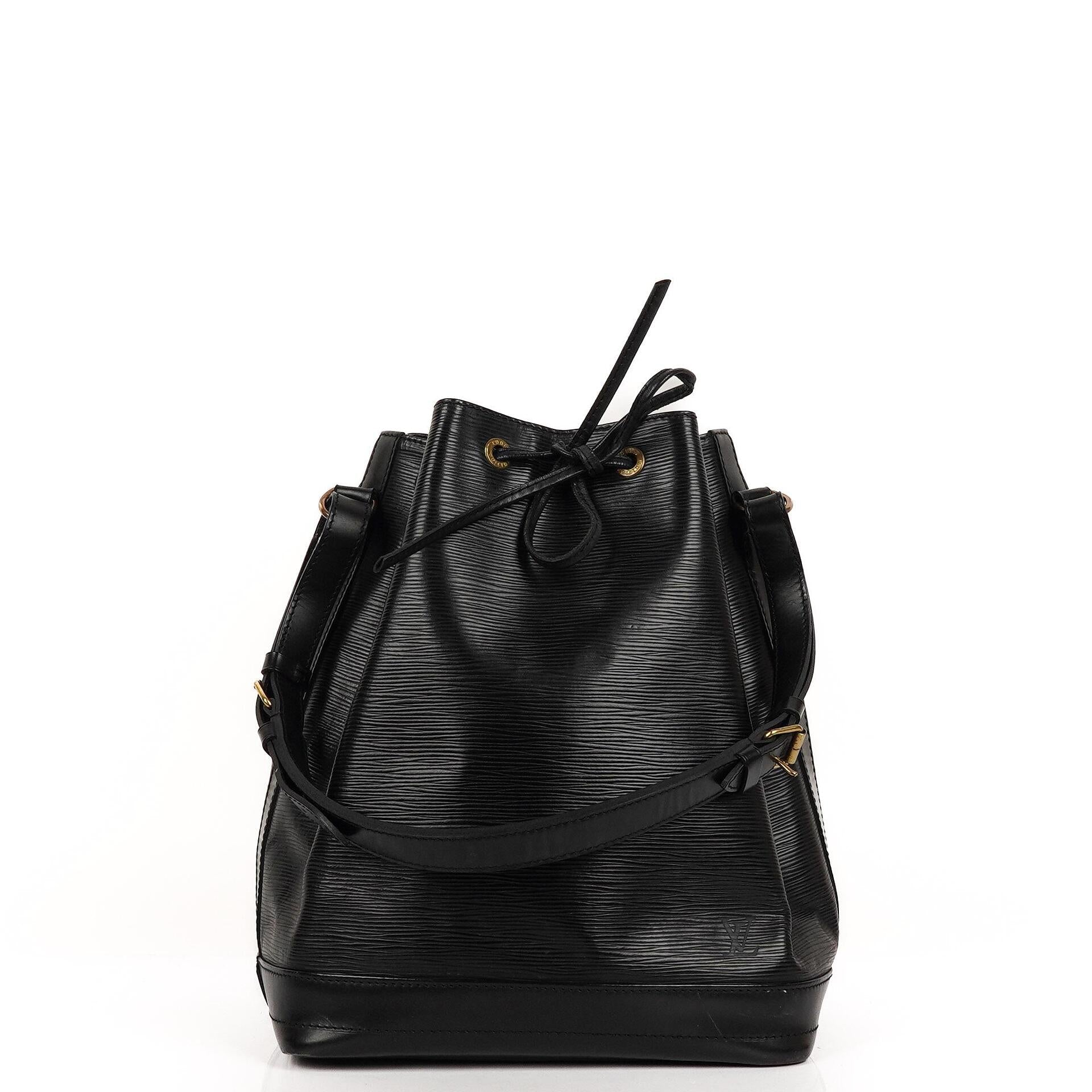 Louis Vuitton Noe Grande GM Schwarze EPI Leder Schultertasche Gut