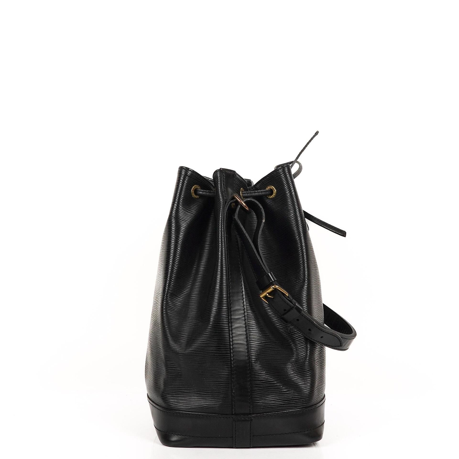 Louis Vuitton Noe Grande GM Schwarze EPI Leder Schultertasche Gut