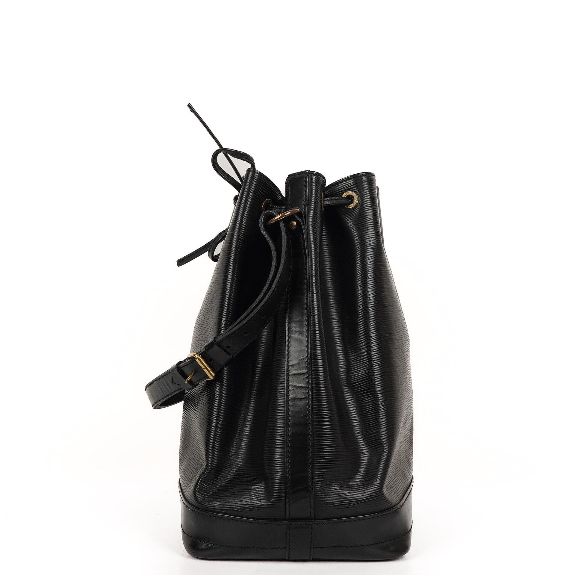 Louis Vuitton Noe Grande GM Schwarze EPI Leder Schultertasche Gut