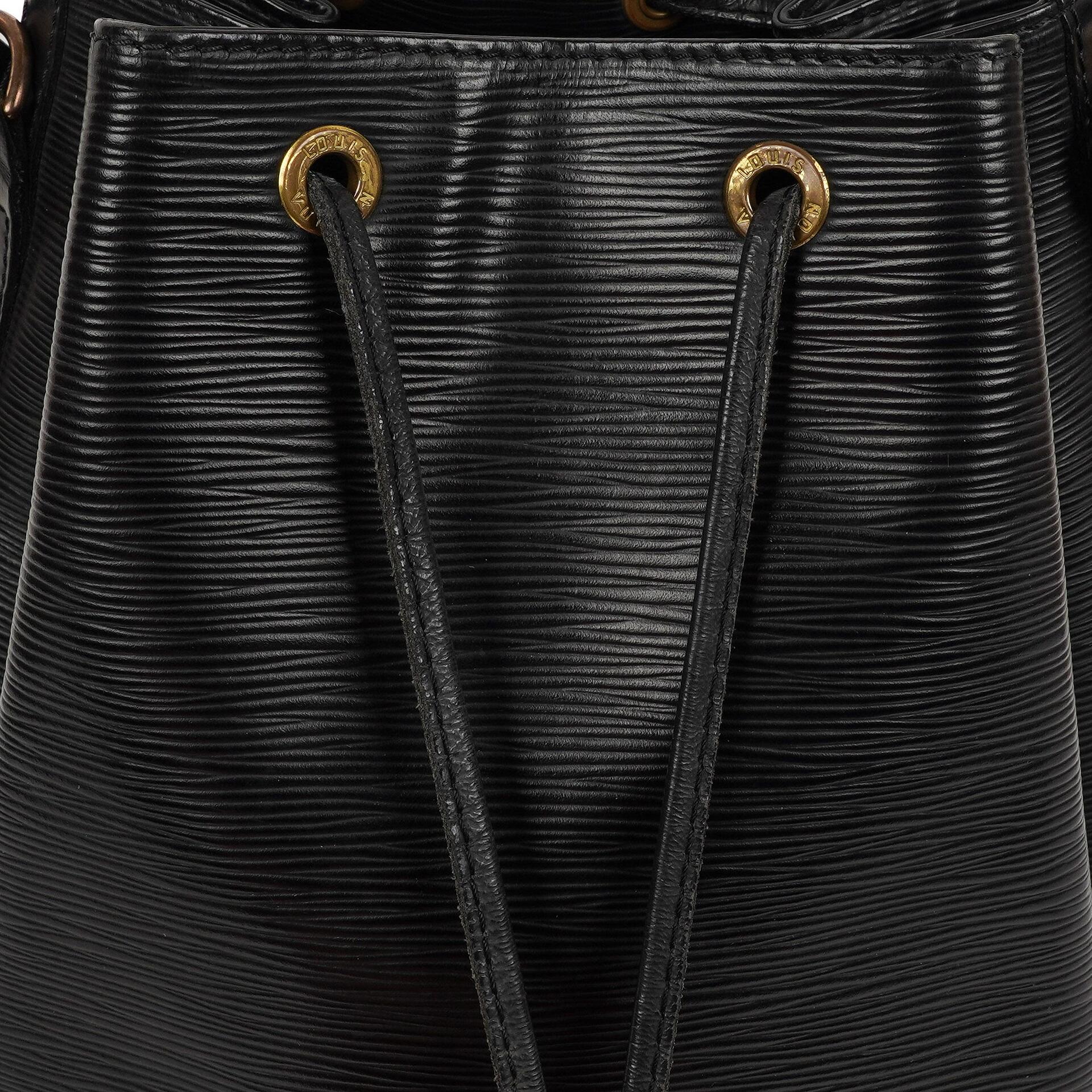 Louis Vuitton Noe Grande GM Schwarze EPI Leder Schultertasche Gut