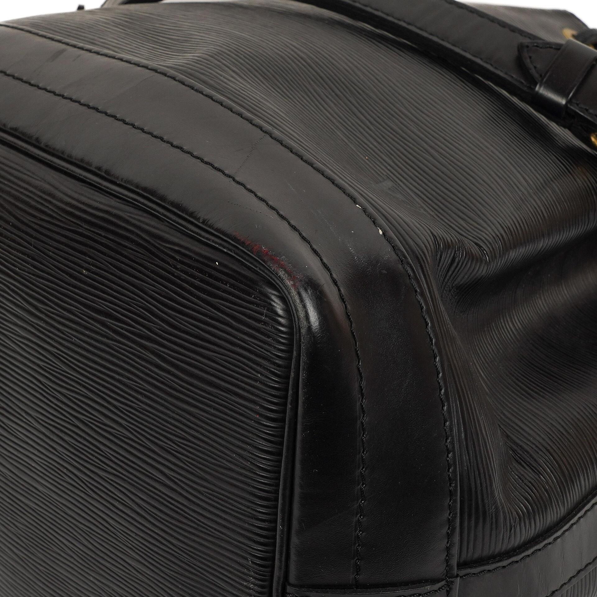 Louis Vuitton Noe Grande GM Schwarze EPI Leder Schultertasche Gut