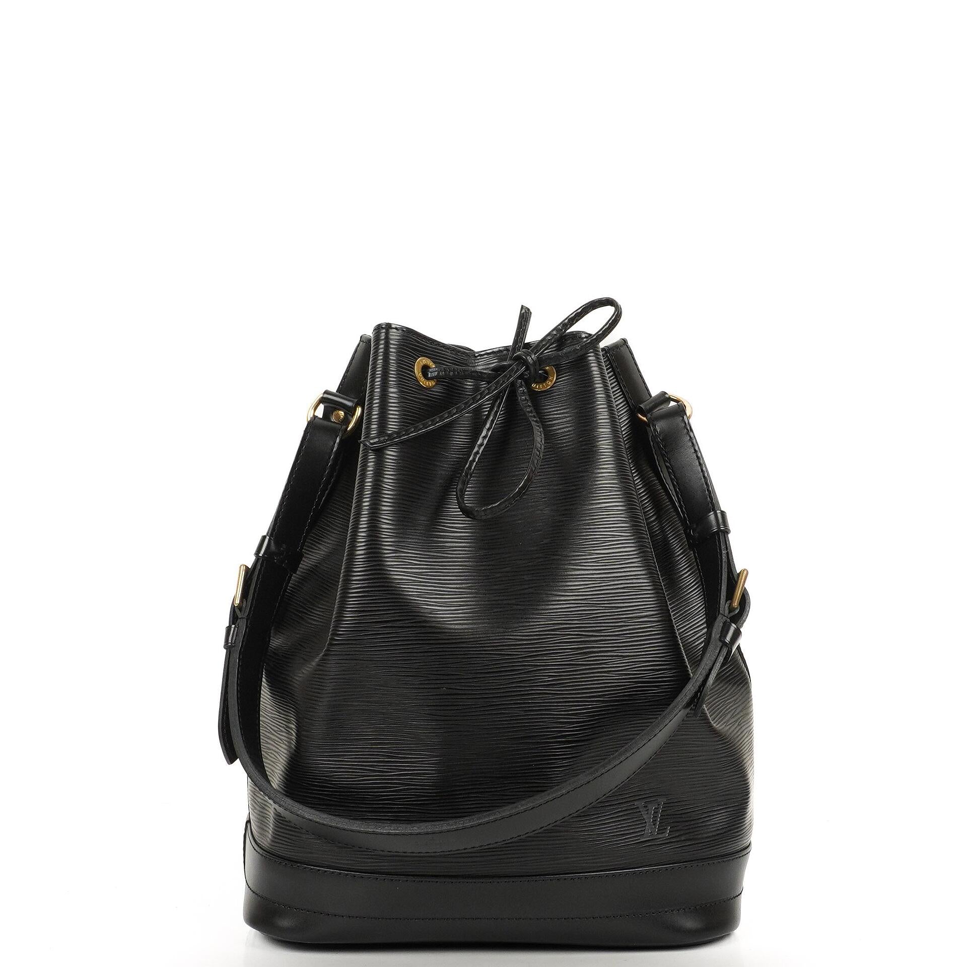 Louis Vuitton Noe Grande GM Schultertasche aus schwarzem EPI Leder