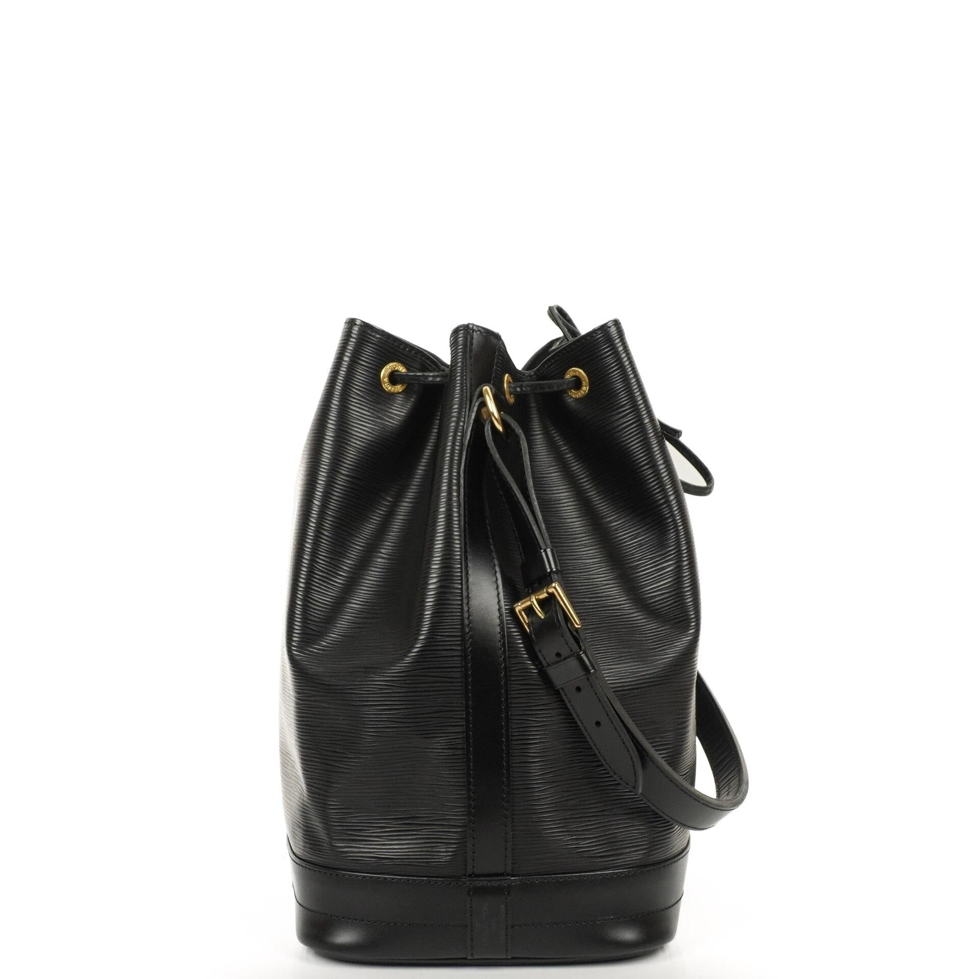 Louis Vuitton Noe Grande GM Schultertasche aus schwarzem EPI Leder