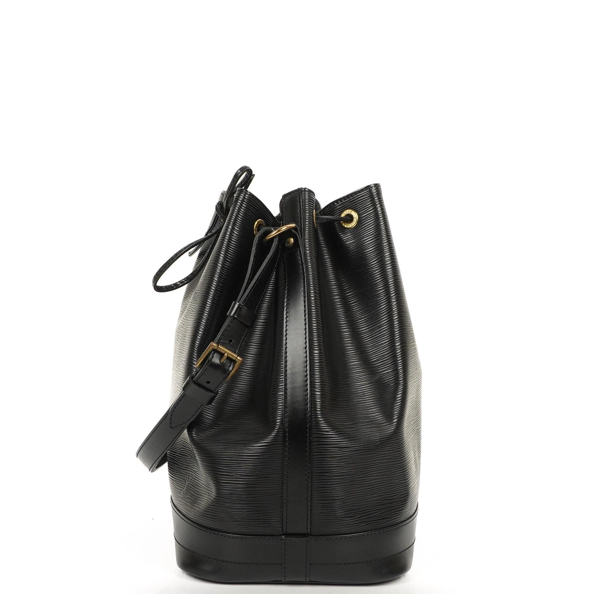 Louis Vuitton Noe Grande GM Schultertasche aus schwarzem EPI Leder