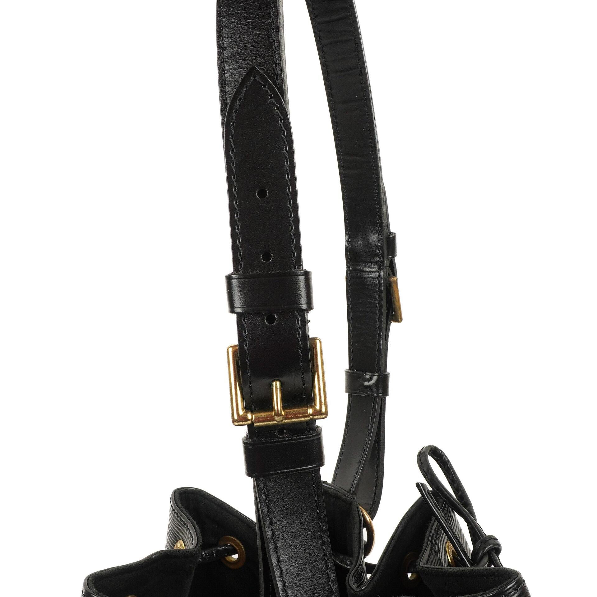 Louis Vuitton Noe Grande GM Schultertasche aus schwarzem EPI Leder