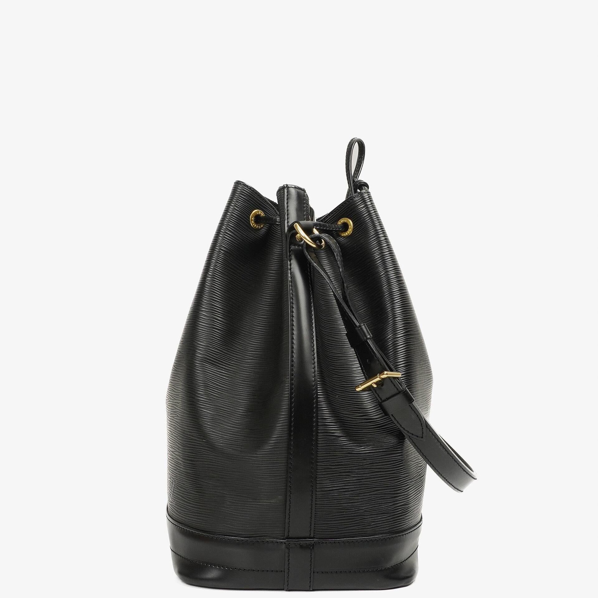 Louis Vuitton Noe Grande GM Schwarze EPI Leder Schultertasche