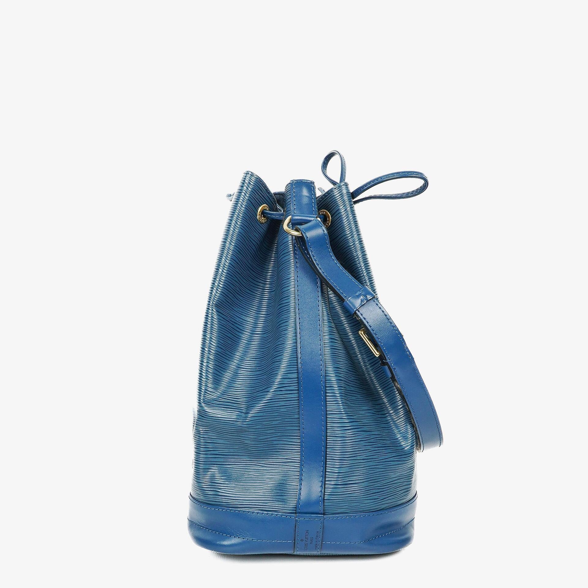 Louis Vuitton Noé Grande GM Schultertasche aus blauem Epi-Leder