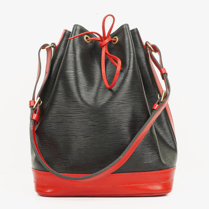 Louis Vuitton Noé Grande GM Schultertasche aus Epi-Leder in Schwarz und Rot
