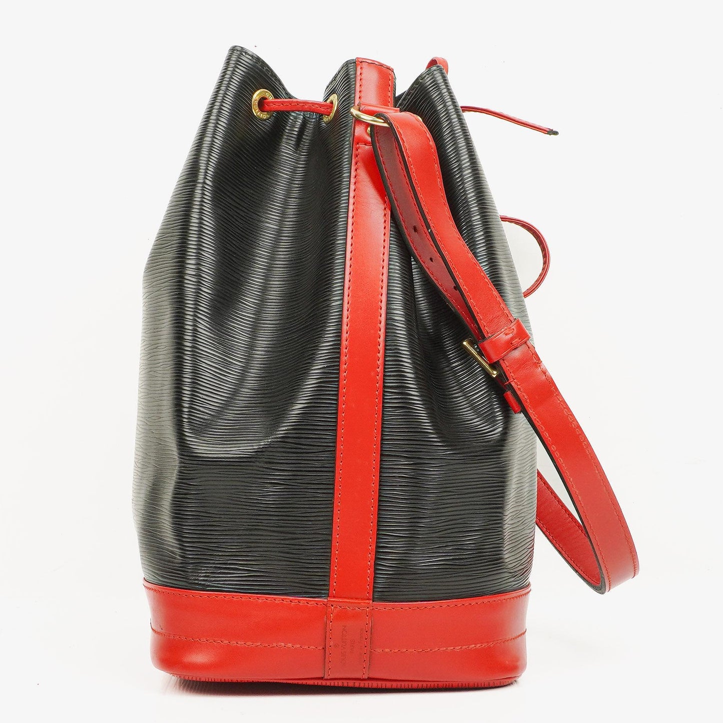 Louis Vuitton Noé Grande GM Schultertasche aus Epi-Leder in Schwarz und Rot