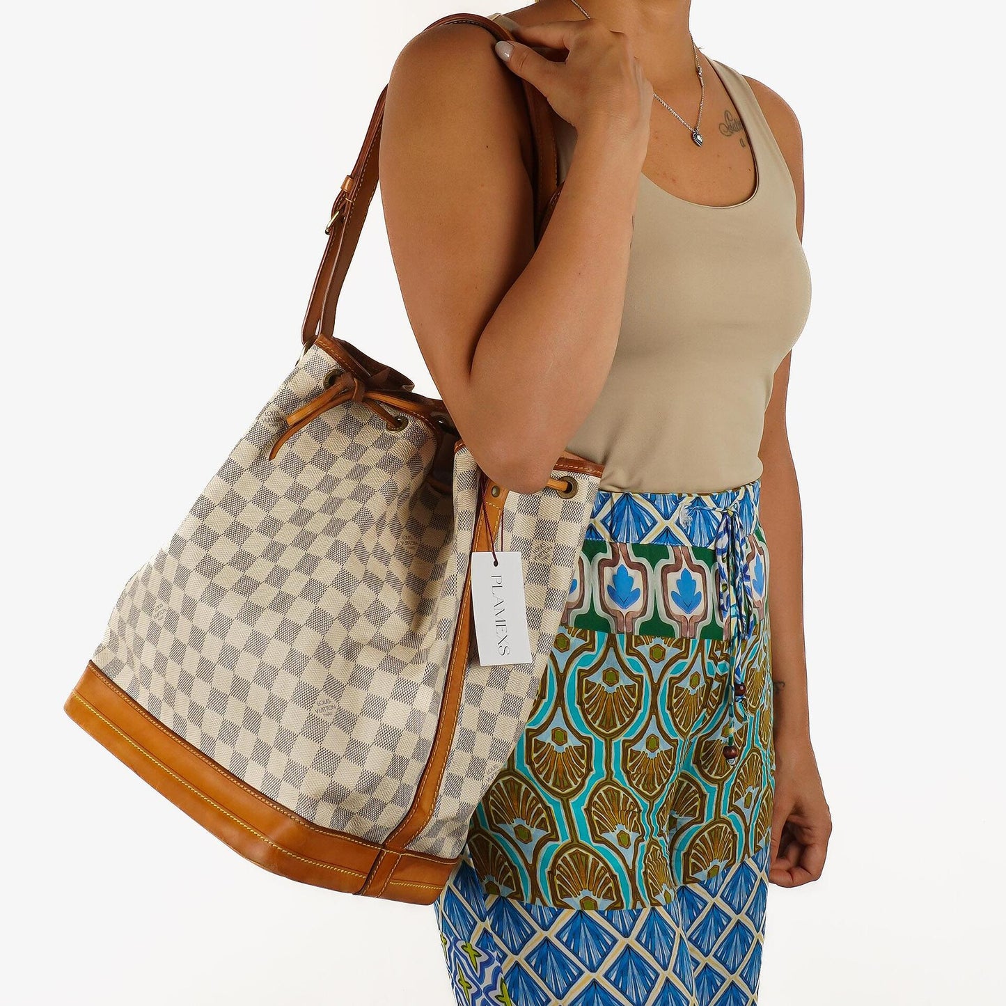 Louis Vuitton Noé Grande GM Damier Azur Canvas Schultertasche