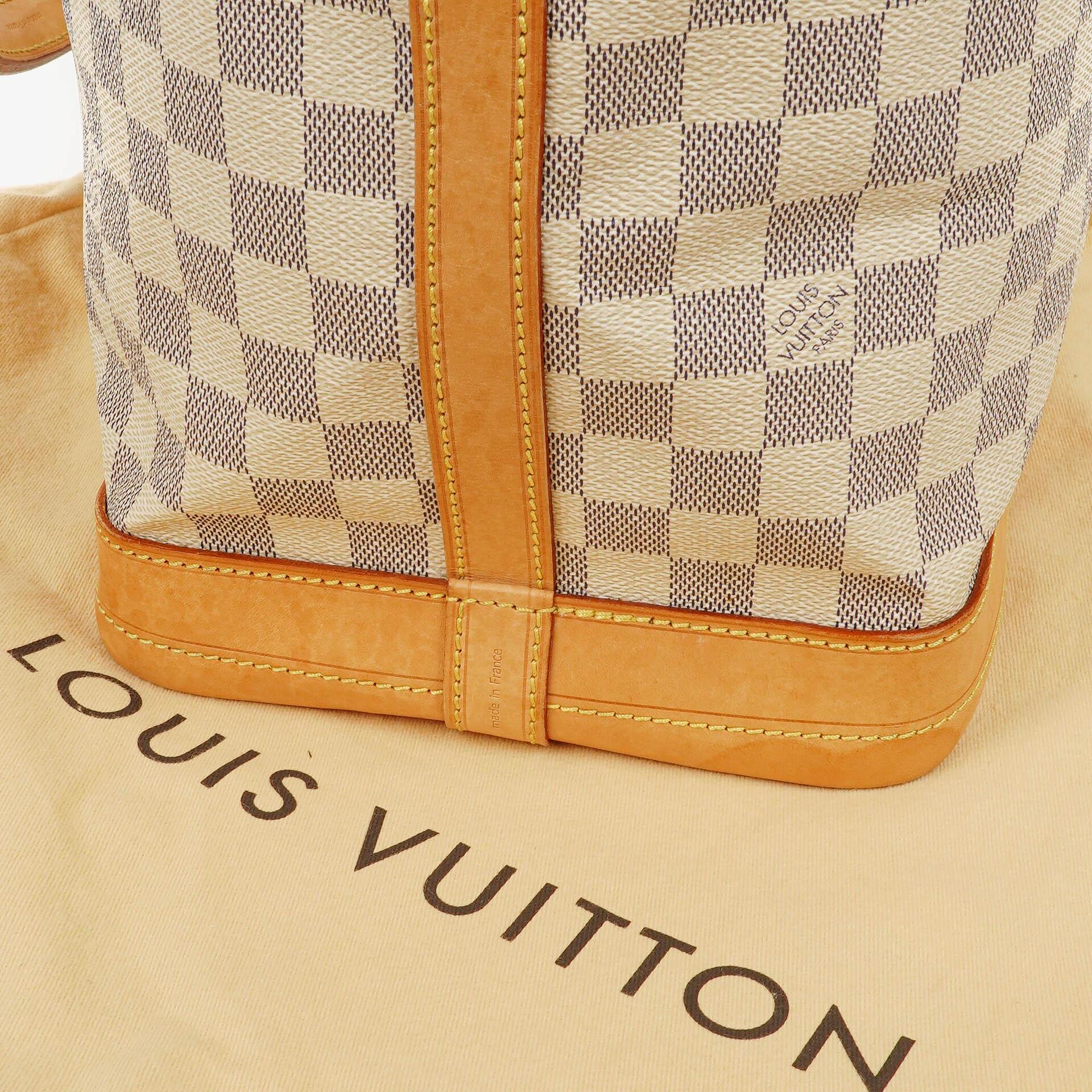 Louis Vuitton Noé Grande GM Schultertasche aus Damier Azur Canvas