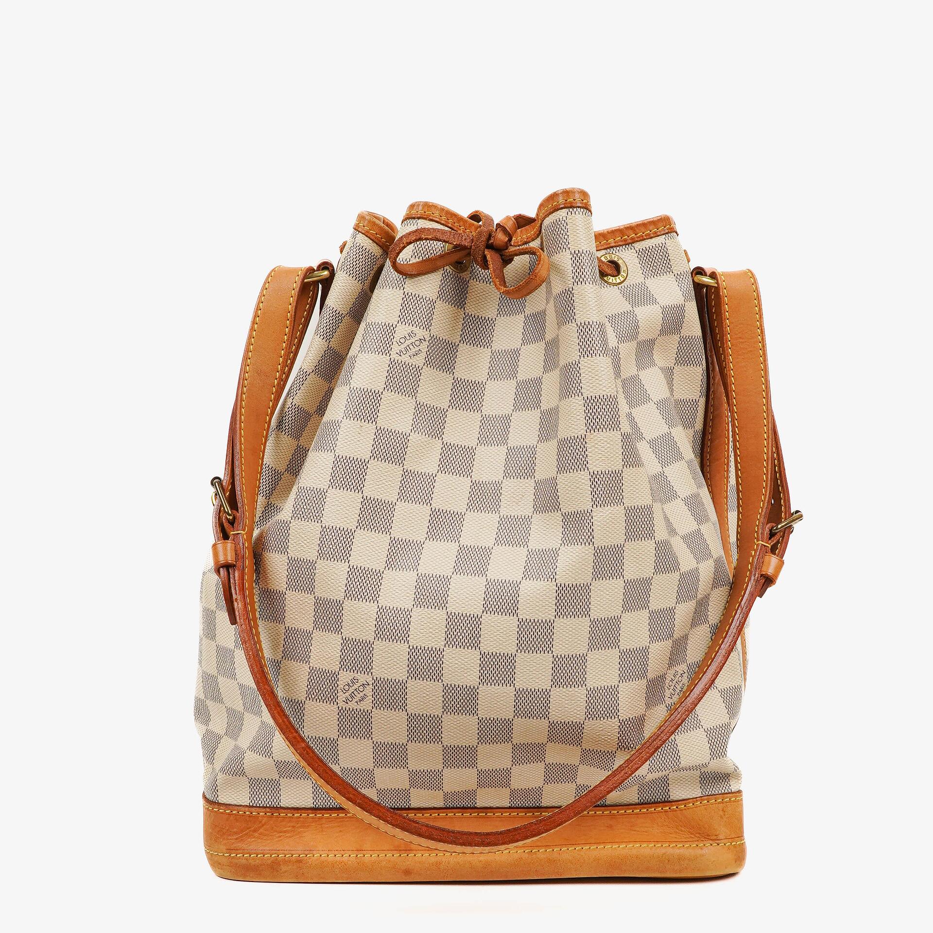 Louis Vuitton Noé Grande GM Schultertasche aus Damier Azur Canvas
