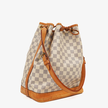 Louis Vuitton Noé Grande GM Schultertasche aus Damier Azur Canvas