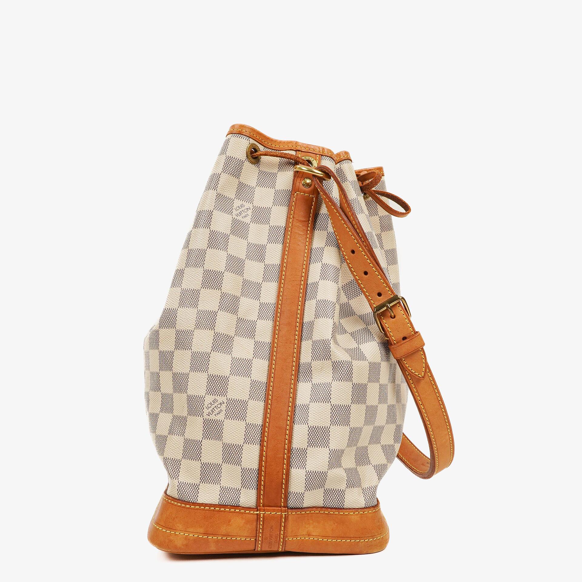 Louis Vuitton Noé Grande GM Schultertasche aus Damier Azur Canvas