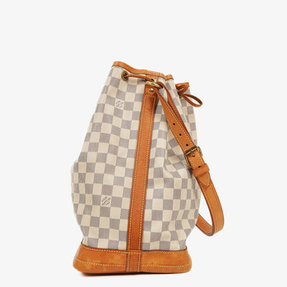 Louis Vuitton Noé Grande GM Schultertasche aus Damier Azur Canvas