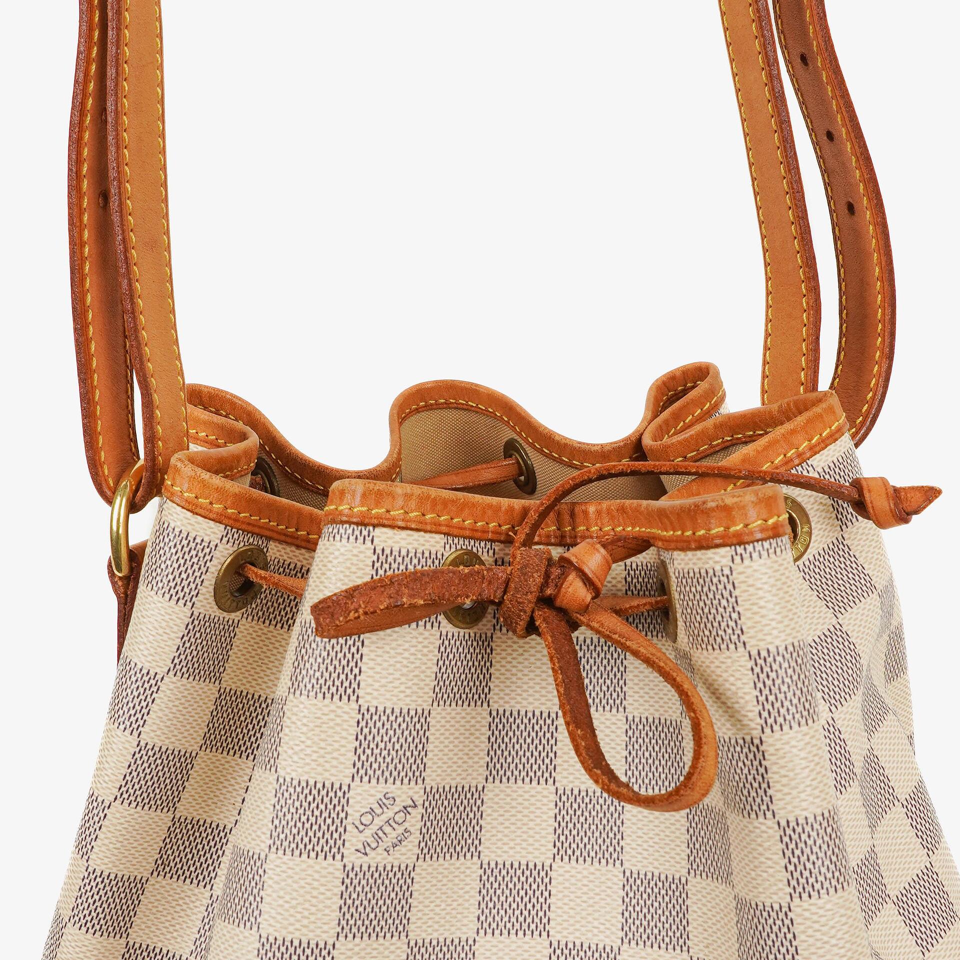 Louis Vuitton Noé Grande GM Schultertasche aus Damier Azur Canvas