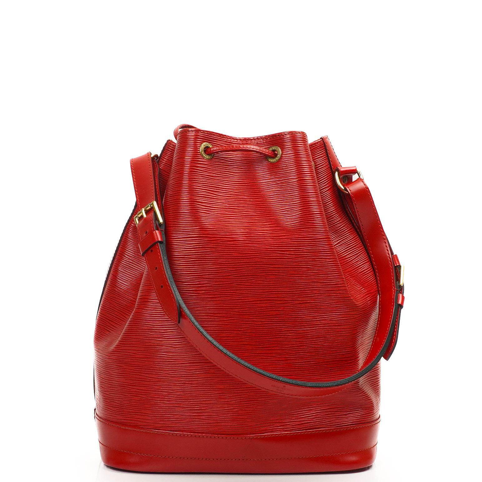 Louis Vuitton Noe Grande GM Rot EPI Leder Schultertasche