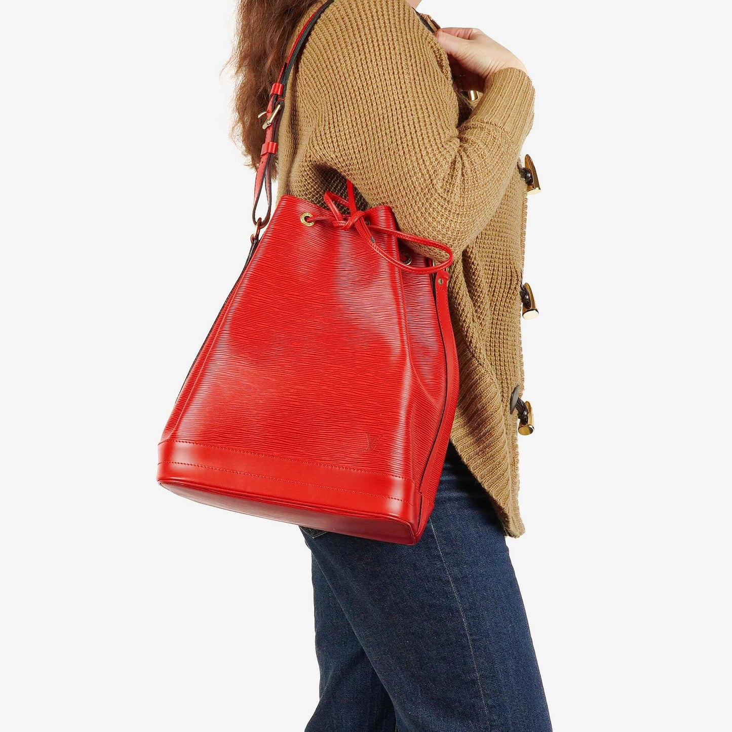 Louis Vuitton Noe Grande GM Schultertasche aus rotem Epi Leder
