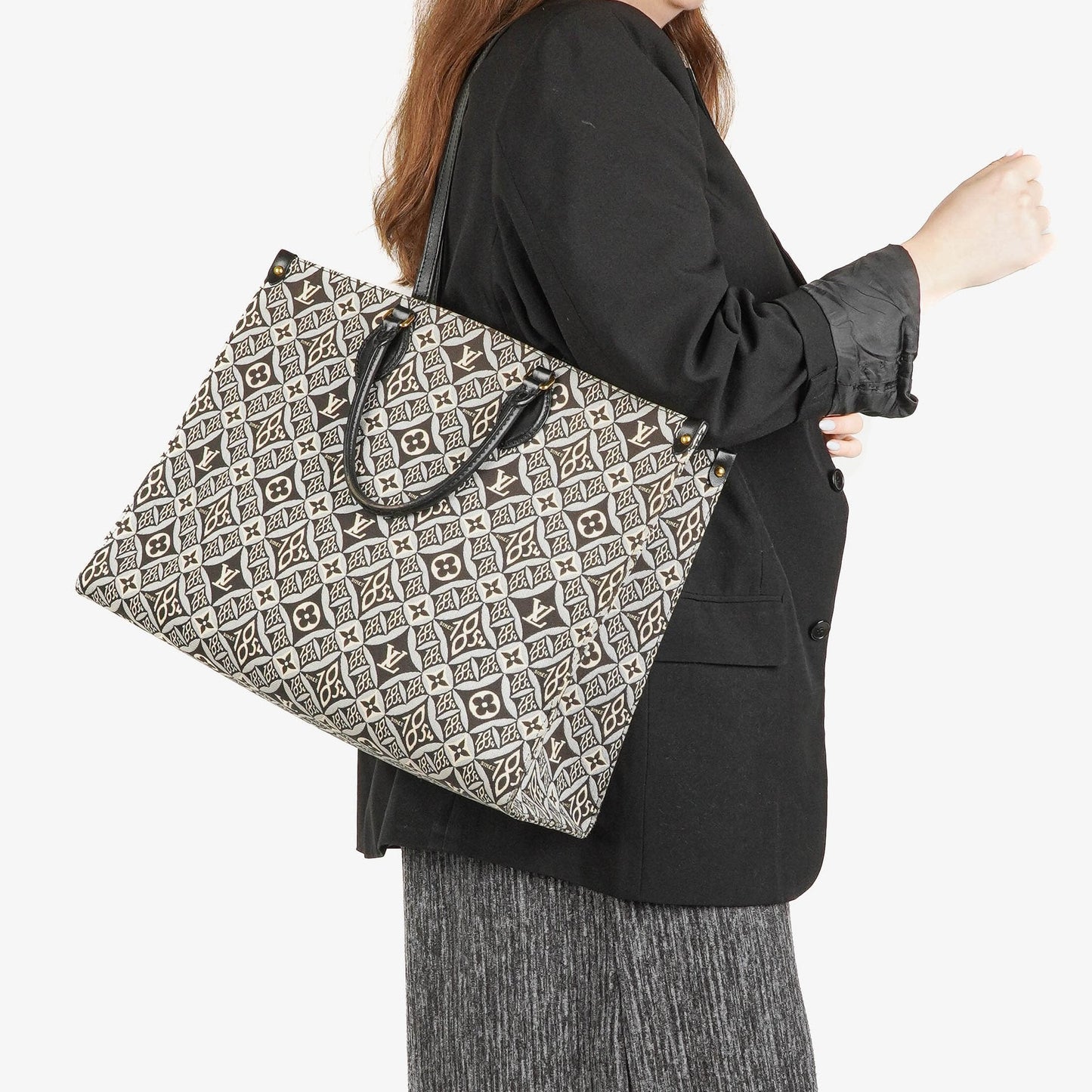 Louis Vuitton Onthego GM Tote Bag aus Gris Since 1854 Canvas