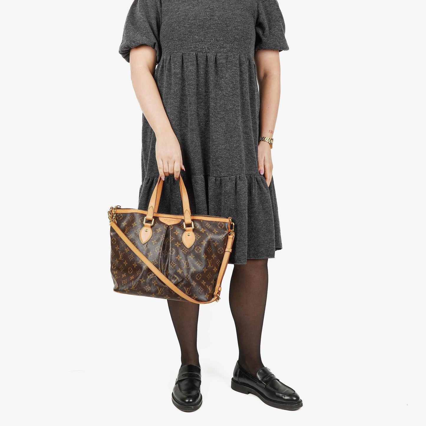 Louis Vuitton Palermo PM Schultertasche aus Monogram Canvas