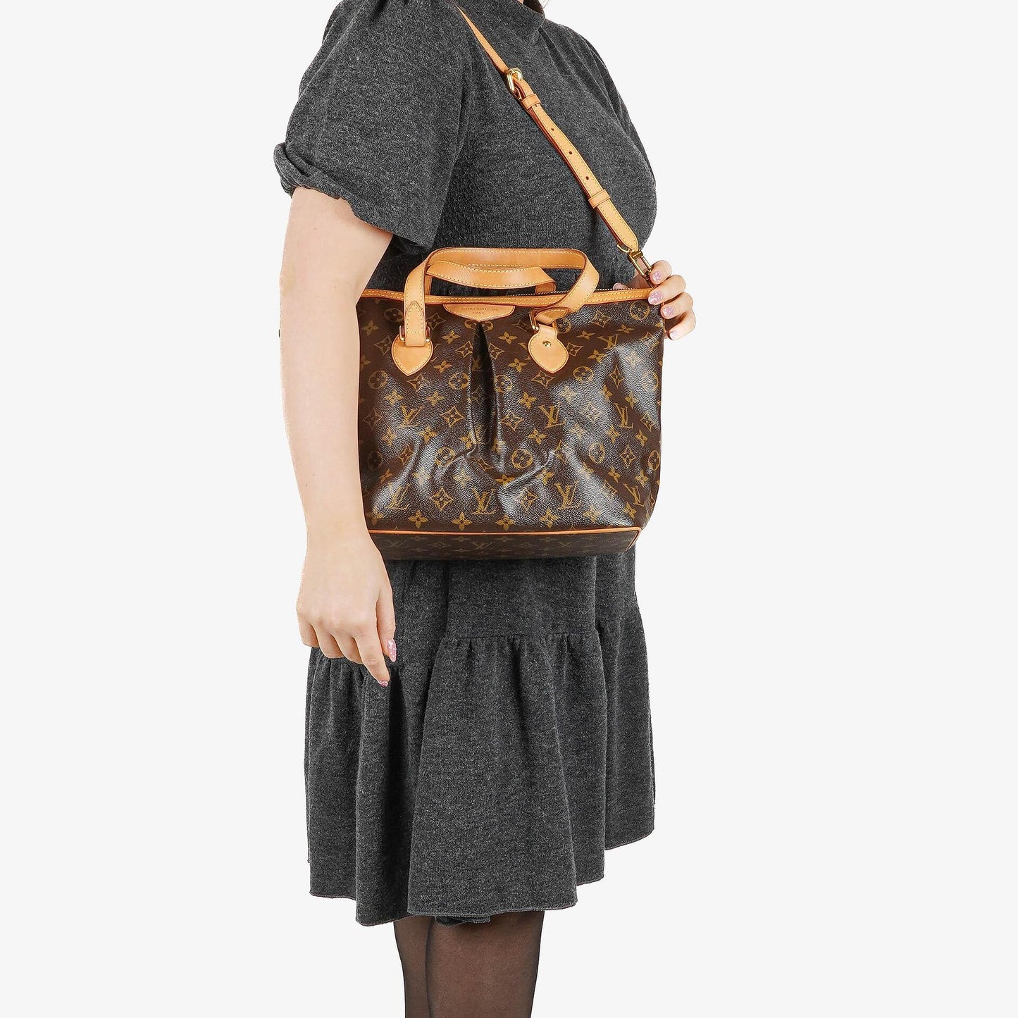 Louis Vuitton Palermo PM Schultertasche aus Monogram Canvas