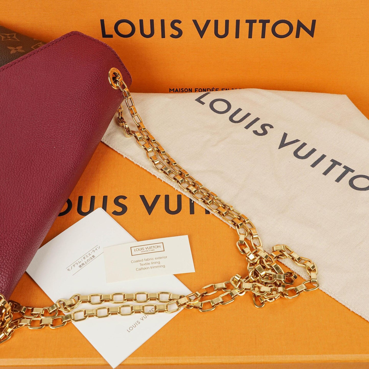 Louis Vuitton Pallas Tasche aus Monogram Canvas in Aurore