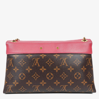 Louis Vuitton Pallas Rose Litchi Chain Tasche aus Monogram Canvas
