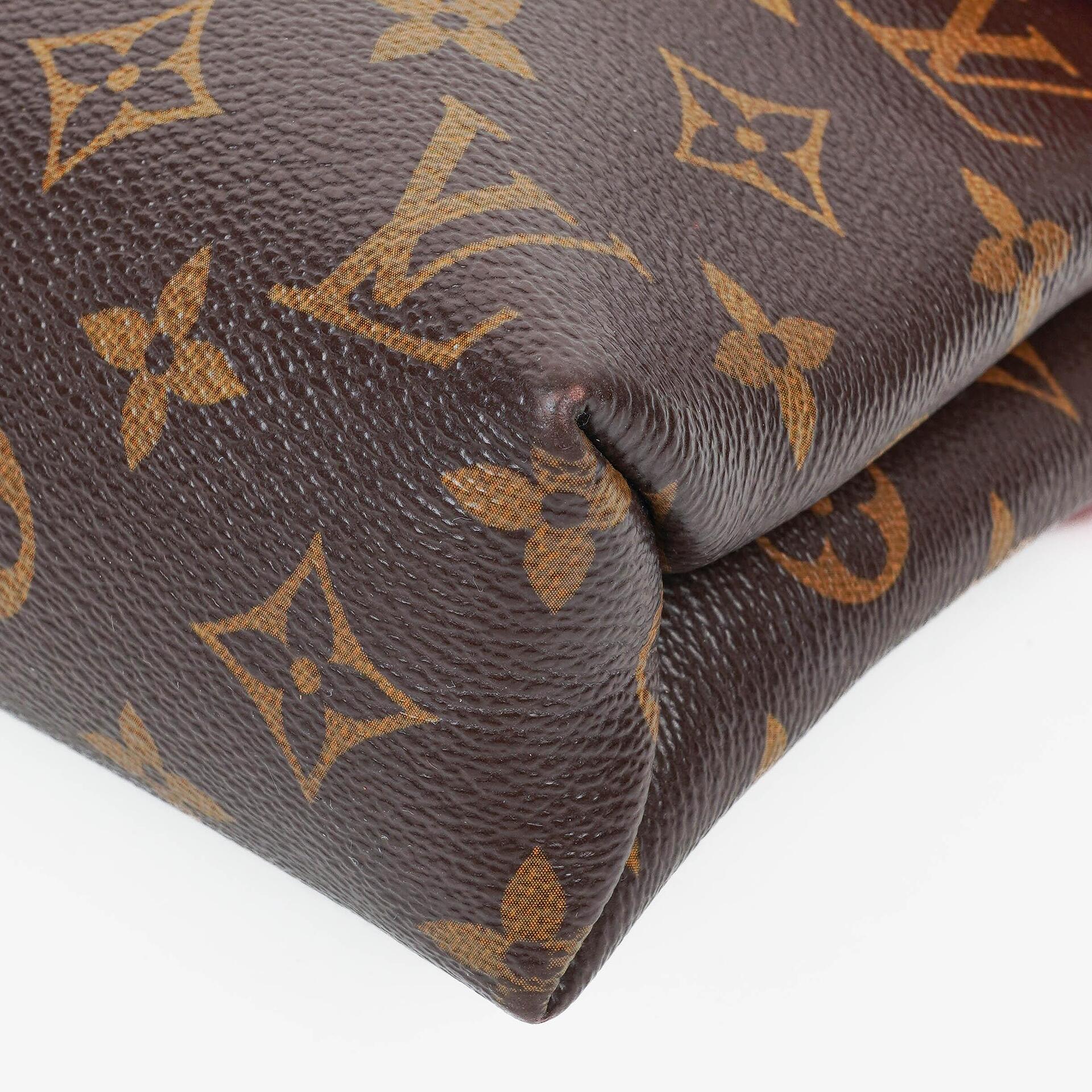 Louis Vuitton Pallas Rose Litchi Chain Tasche aus Monogram Canvas