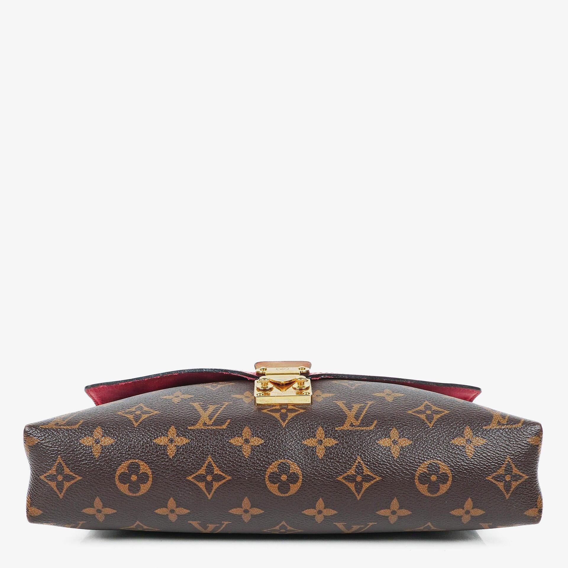 Louis Vuitton Pallas Rose Litchi Chain Tasche aus Monogram Canvas