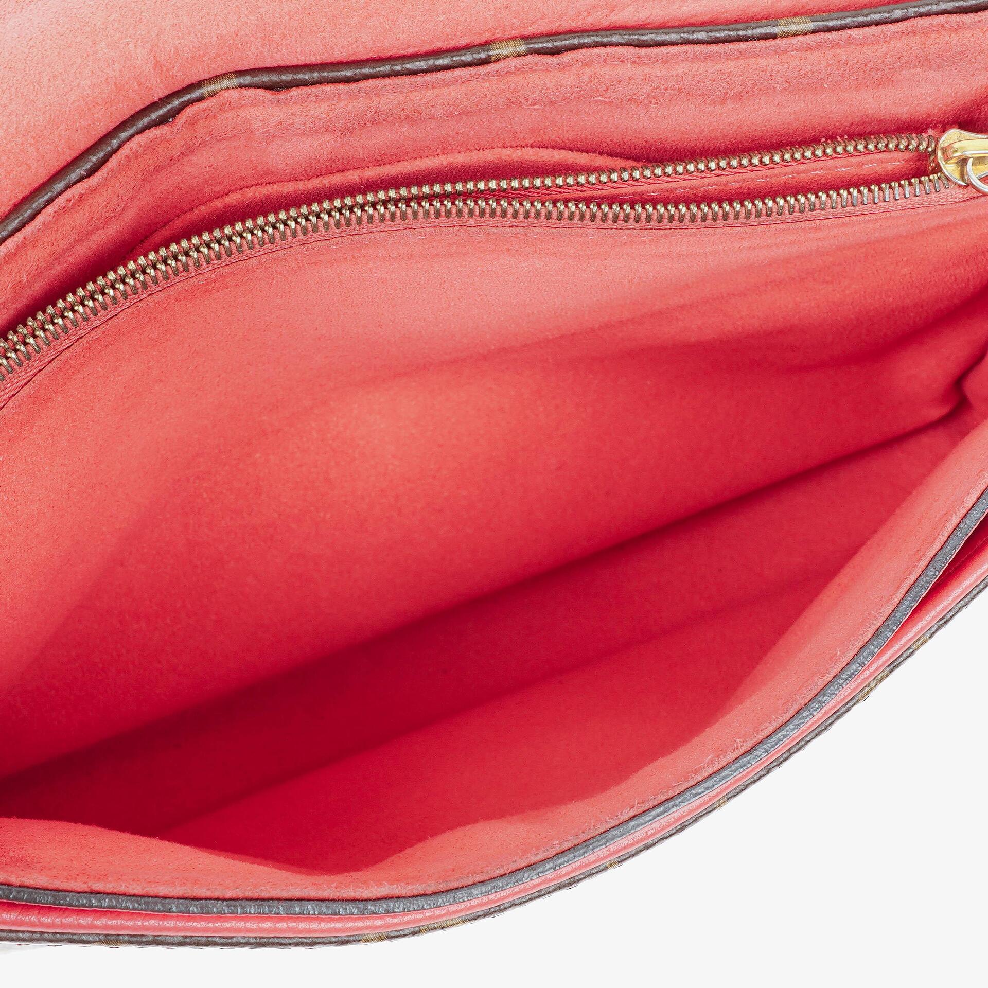 Louis Vuitton Pallas Rose Litchi Chain Tasche aus Monogram Canvas
