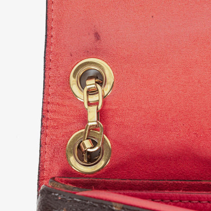 Louis Vuitton Pallas Rose Litchi Chain Tasche aus Monogram Canvas