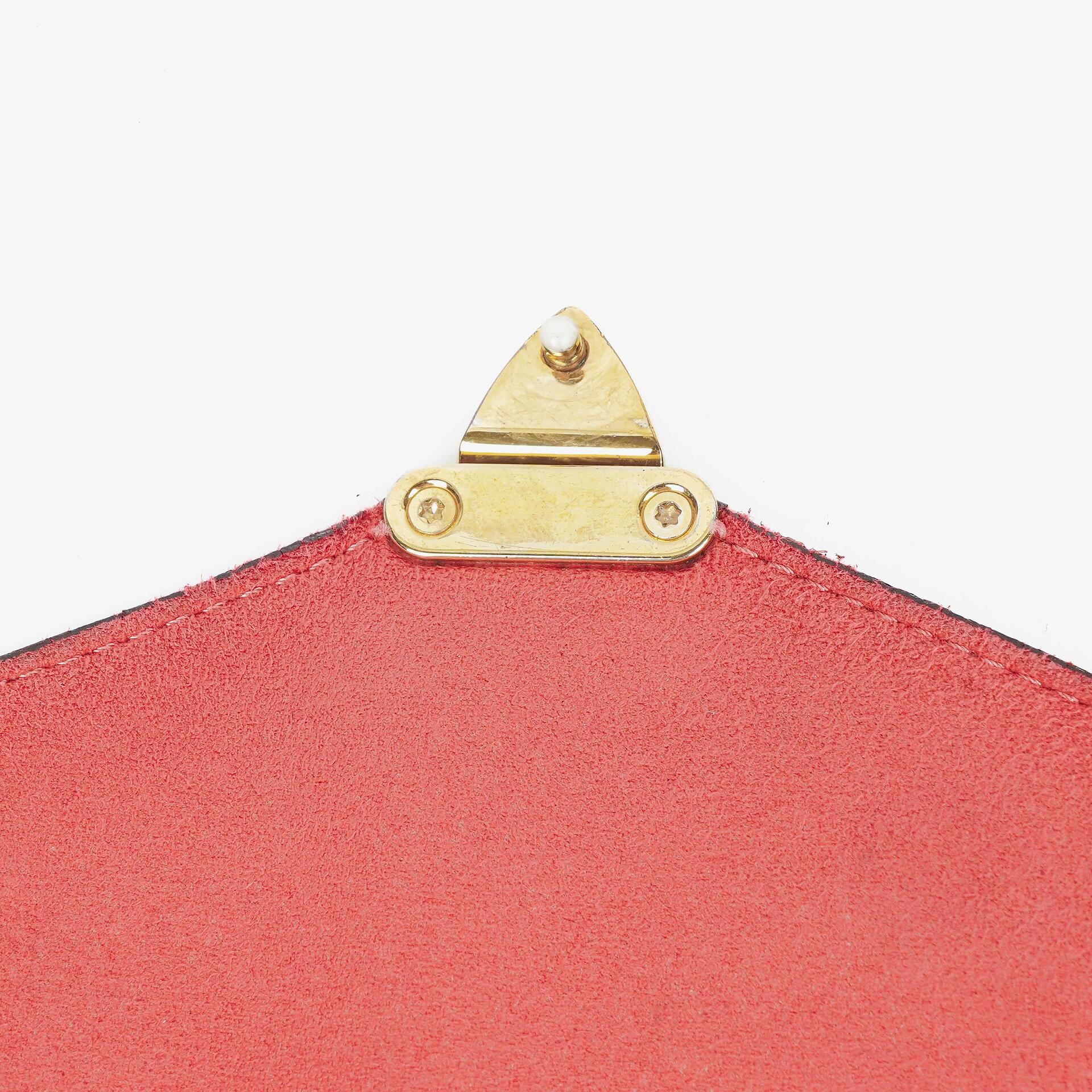 Louis Vuitton Pallas Rose Litchi Chain Tasche aus Monogram Canvas