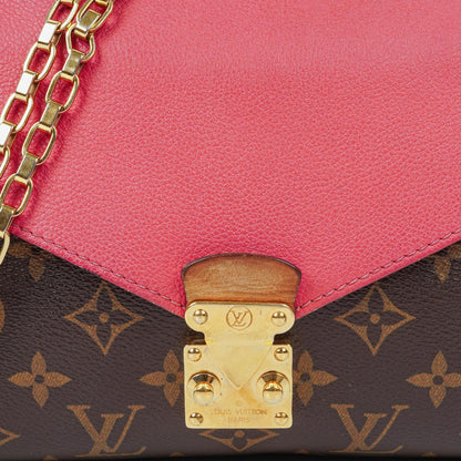 Louis Vuitton Pallas Rose Litchi Chain Tasche aus Monogram Canvas