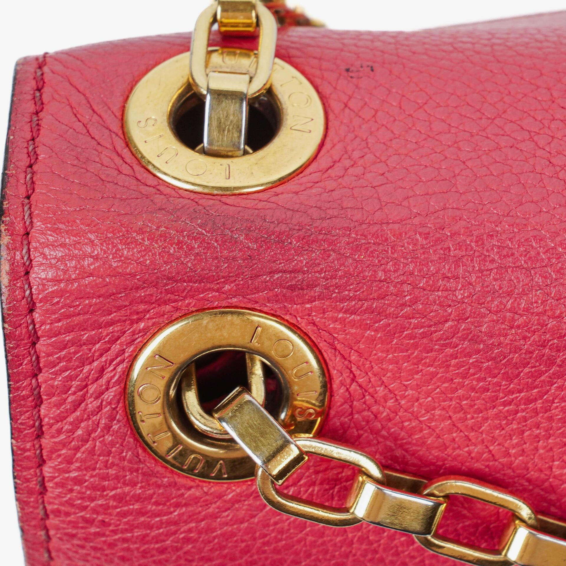 Louis Vuitton Pallas Rose Litchi Chain Tasche aus Monogram Canvas
